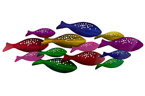 KunstLoft Wanddeko Metall | 100% HANDGEFERTIGT | 120x44x5cm | Wandbild Metall 'Regenbogenfische' | Tierskulpturen | Bunt | Wandskulptur | Metalldeko Wand Wohnzimmer KunstLoft Wanddeko Metall | 100% HANDGEFERTIGT | 120x44x5cm | Wandbild Metall 'Regenbogenfische' | Tierskulpturen | Bunt | Wandskulptur | Metalldeko Wand Wohnzimmer von KunstLoft