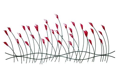 KunstLoft Wanddeko Metall | 100% HANDGEFERTIGT | 124x56x6cm | Wandbild Metall 'Verspielte Blumen' | Abstrakte Skulpturen | Grün Rot | Wandskulptur | Metalldeko Wand Wohnzimmer KunstLoft Wanddeko Metall | 100% HANDGEFERTIGT | 124x56x6cm | Wandbild Metall 'Verspielte Blumen' | Abstrakte Skulpturen | Grün Rot | Wandskulptur | Metalldeko Wand Wohnzimmer von KunstLoft