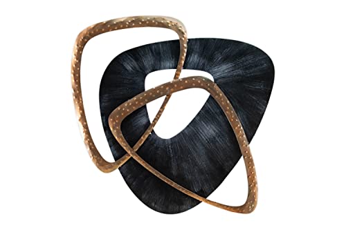 KunstLoft Wanddeko Metall | 100% HANDGEFERTIGT | 80x80x6cm | Wandbild Metall 'It's a Match' | Abstrakte Skulpturen | Kupfer Schwarz | Wandskulptur | Metalldeko Wand Wohnzimmer von KunstLoft