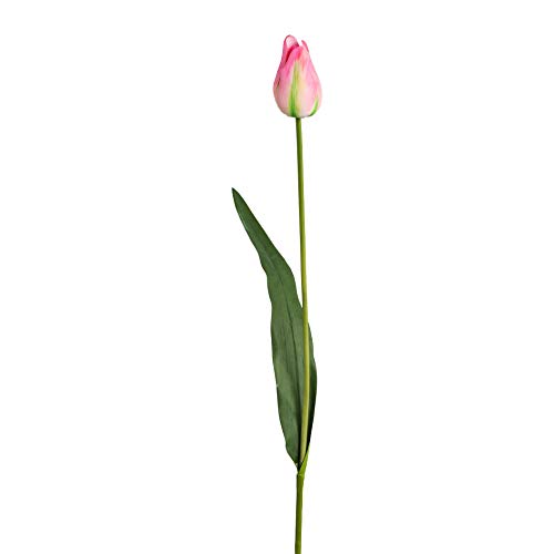 Kunstblumen, Seidenblume. Eine große FRANZÖSISCHE TULPE/Tulpen ca 80-86 cm. ROSA. 2019022-10 von Kunstblumen