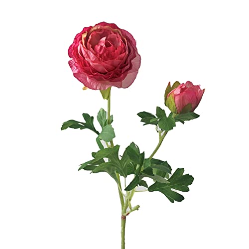 Kunstblumen Ranunkel 40cm. ROSA-11-DUNKEL. von Kunstblumen