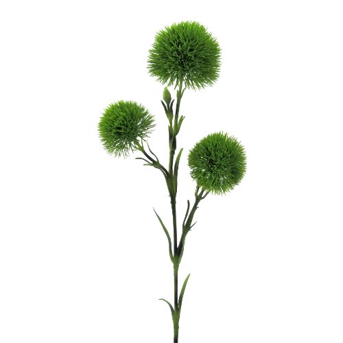 Kunstpflanze Dianthus (Bartnelken) mit 3 Nelken -Trieben. Ca 62 cm in grün. von Kunstblumen