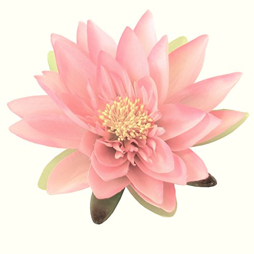 Kunstblumen Seidenblume Seerose/Lotusblüte/Teichrose in ROSA von Kunstblumen
