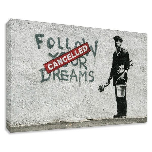 Kunstbruder Banksy Bild Dream Cancelled Wandbilder Wohnzimmer Kunstbruder Banksy Bild Dream Cancelled Wandbilder Wohnzimmer von Kunstbruder