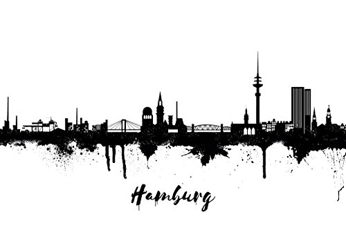 Kunstbruder Poster von Hamburg Hamburger Stadt Städte by Dichyk Zimmerposter - Schwarz/Weiss - Wandposter Streetart 20x30cm Kunstbruder Poster von Hamburg Hamburger Stadt Städte by Dichyk Zimmerposter - Schwarz/Weiss - Wandposter Streetart 20x30cm von Kunstbruder