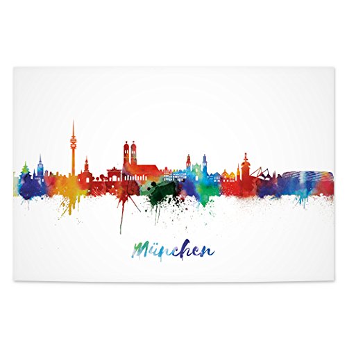 Kunstbruder Poster von München Münchener Stadt Städte Munich by Dichyk - Light - Wandposter Streetart 70x100cm Kunstbruder Poster von München Münchener Stadt Städte Munich by Dichyk - Light - Wandposter Streetart 70x100cm von Kunstbruder