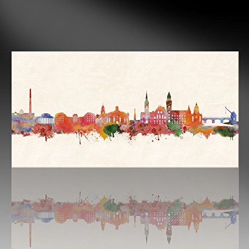 Kunstbruder Skyline Saarbrücken - Kunstdruck auf Leinwand 50x100cm Kunstbruder Skyline Saarbrücken - Kunstdruck auf Leinwand 50x100cm von Kunstbruder