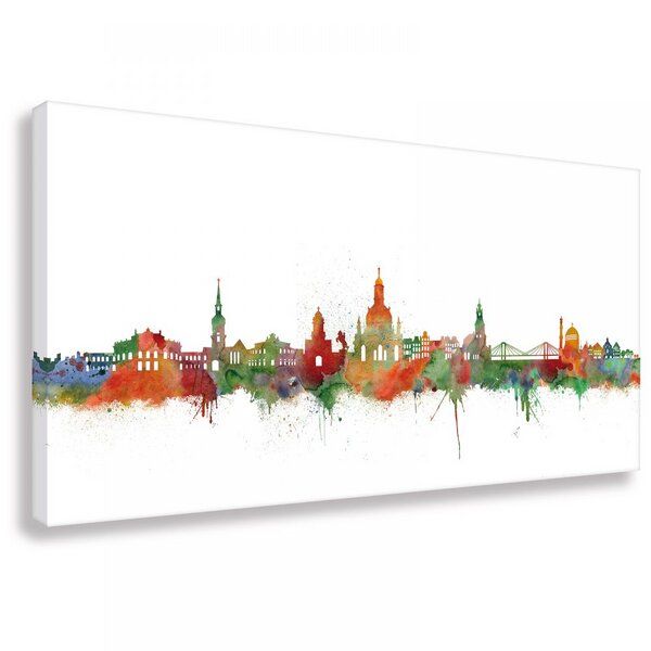 Kunstbruder Skyline von Dresden - Light - Leinwand - Kunstdruck - Bild Kunstbruder Skyline von Dresden - Light - Leinwand - Kunstdruck - Bild von Kunstbruder