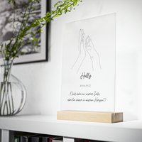 Haustier Verlust - Trauer Um Verstorbenen Hund Personalisiertes Acrylschild Mit Bewegendem Spruch von KunstbySari