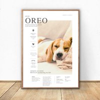 Hunde Informationen Oder Andenken - Personalisiertes Poster Eine Huldigung An Unseren Geliebten Hund von KunstbySari