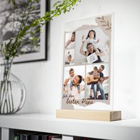Personalized Dad Gift | Acrylic Glass With Five Favorite Photos Perfect Gift Idea For Father's Day Or Birthday von KunstbySari