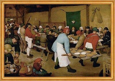 Kunstdruck Peasant Wedding Bauernhochzeit Pieter Bruegel der Ältere Wirtshaus B A1 03120 von Kunstdruck