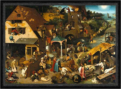 Kunstdruck The Dutch Proverbs Pieter Bruegel der Ältere Sprichwörter Holland Faks_B 03122 von Kunstdruck