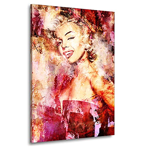 Kunstgestalten24 Aludibond Bild Marilyn Monroe Abstrakt Wandbild Kunstdruck Deko XXL von Kunstgestalten24