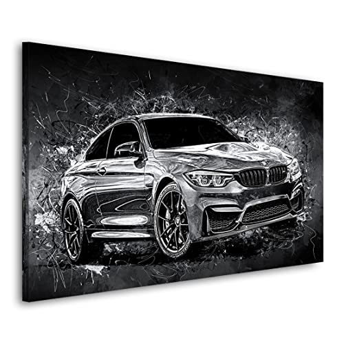 Kunstgestalten24 Leinwandbild BMW M4 Wandbild Kunstdruck Raum u. Wanddekoration Übergrößen von Kunstgestalten24