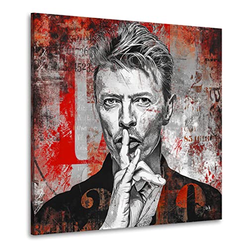 Kunstgestalten24 Leinwandbild David Bowie Abstrakt Wandbild Kunstdruck Raum- u. Wanddekoration Übergrößen von Kunstgestalten24