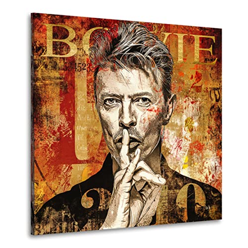 Kunstgestalten24 Leinwandbild David Bowie Pop Art Vintage Style Wandbild Kunstdruck Raum- u. Wanddekoration Übergrößen von Kunstgestalten24