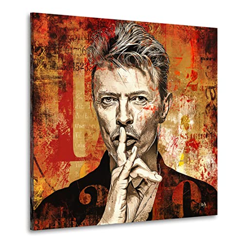 Kunstgestalten24 Leinwandbild David Bowie Vintage Style Wandbild Kunstdruck Raum- u. Wanddekoration Übergrößen von Kunstgestalten24