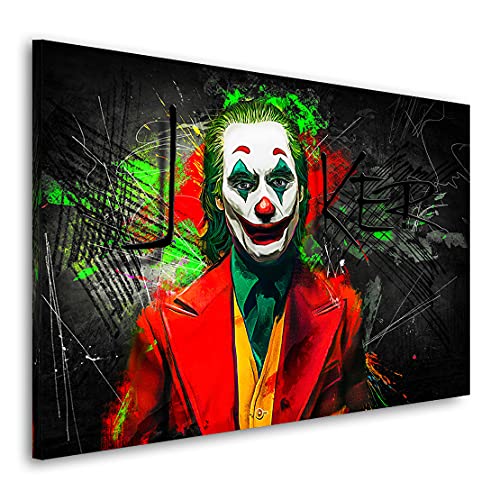 Kunstgestalten24 Leinwandbild Joker Wandbild Kunstdruck Wanddekoration Übergrößen von Kunstgestalten24