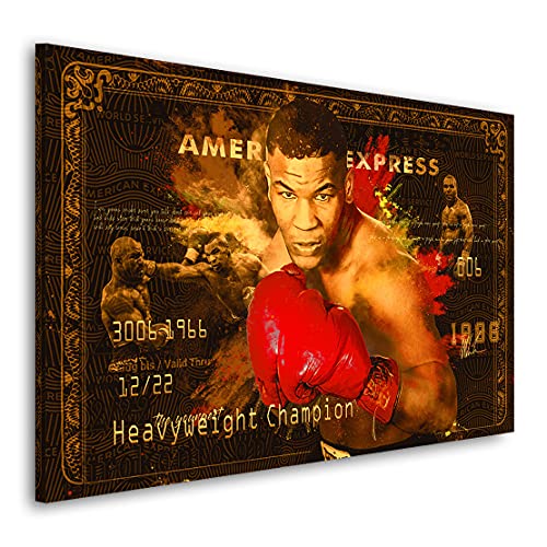 Kunstgestalten24 Leinwandbild Mike Tyson Retro Wandbild Kunstdruck Wanddeko Übergrößen von Kunstgestalten24