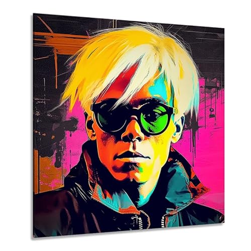 Kunstgestalten24 Leinwandbild Pop Art Portrait Andy Warhol Bild Kunstdruck Wanddeko von Kunstgestalten24