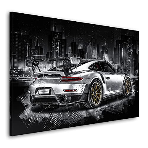 Kunstgestalten24 Leinwandbild Porsche GT2 RS Wandbild Kunstdruck Wanddeko Übergrößen von Kunstgestalten24