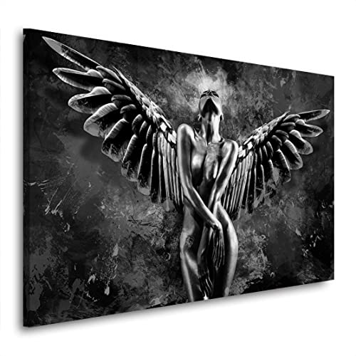 Kunstgestalten24 Leinwandbild Sensual Angel Dark Style Wandbild Kunstdruck Raumdekoration Übergrößen von Kunstgestalten24