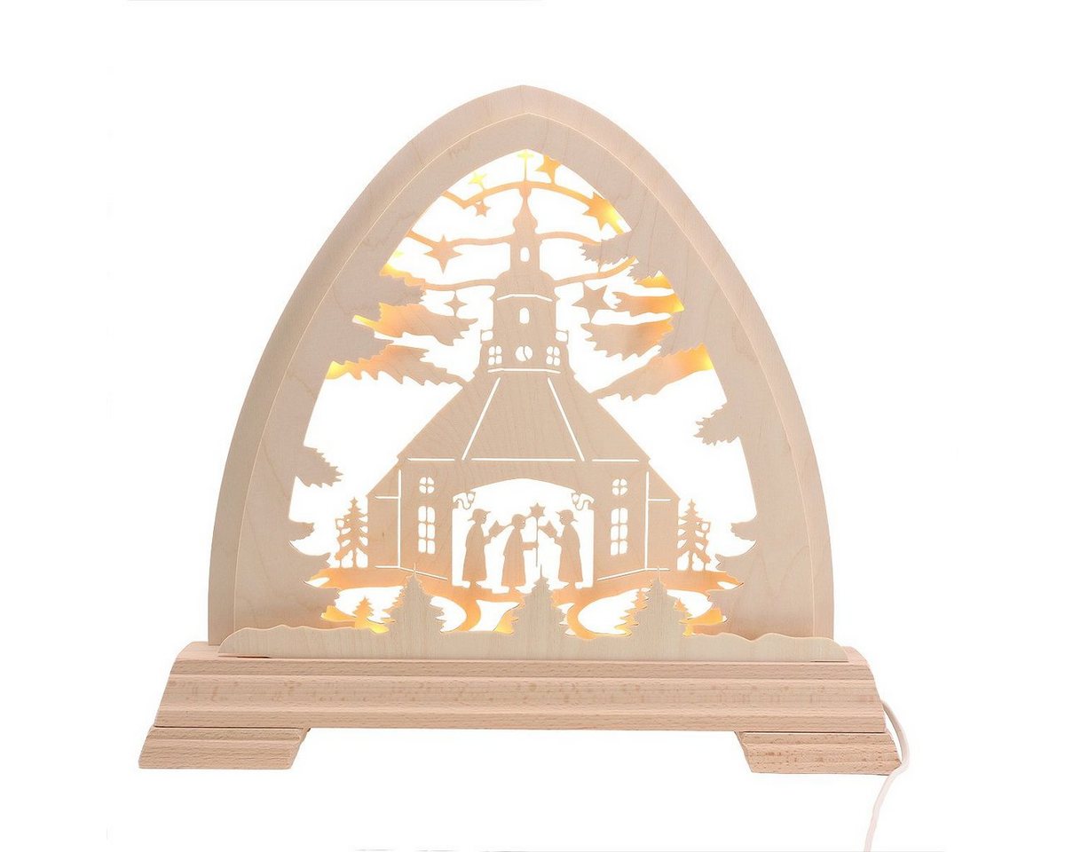 Kunstgewebe Taulin Lichterbogen Rundbogen Seiffner Kirche - LED Band von Kunstgewebe Taulin