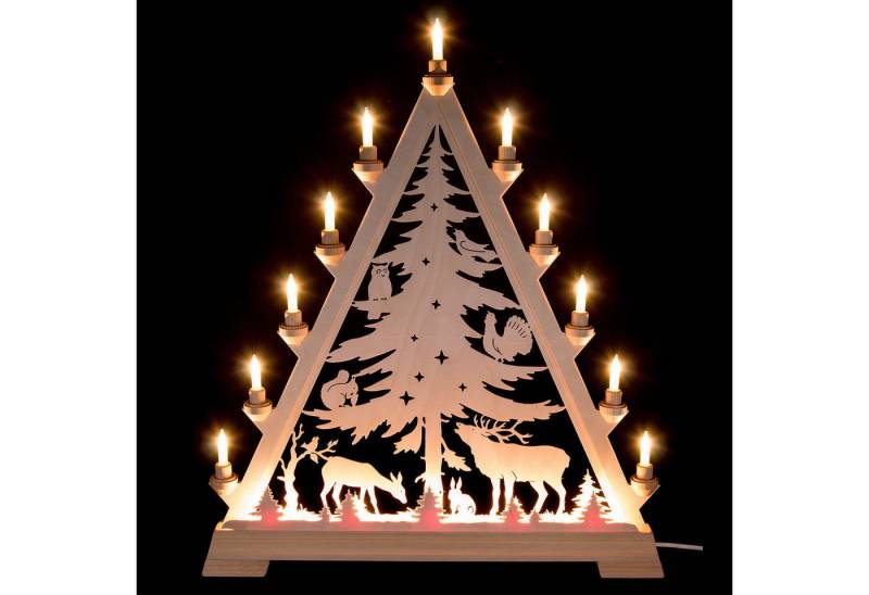 Kunstgewebe Taulin Schwibbogen Lichterspitze Spitzer Baum (66cm) von Kunstgewerbe Taulin von Kunstgewebe Taulin