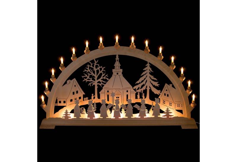 Kunstgewebe Taulin Schwibbogen Schwibbogen Seiffener Kirche (100x54cm) von Kunstgewerbe Taulin von Kunstgewebe Taulin