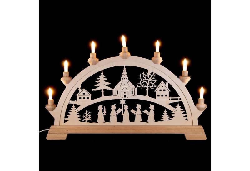 Kunstgewebe Taulin Schwibbogen Schwibbogen Seiffener Kirche (55x36cm) von Kunstgewerbe Taulin von Kunstgewebe Taulin