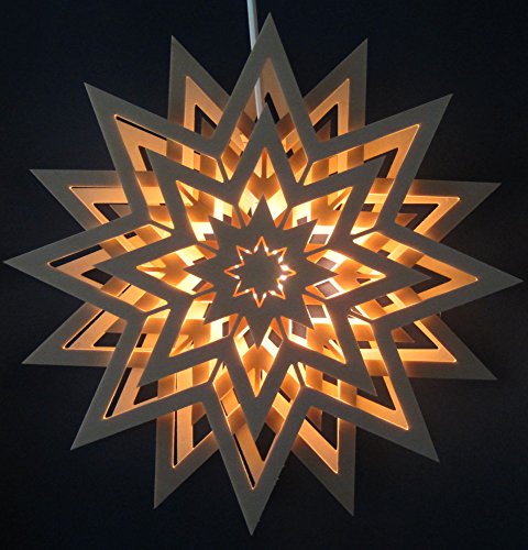 Kunstgewerbe Taulin Fensterschmuck Stern beleuchtet von Kunstgewerbe Taulin