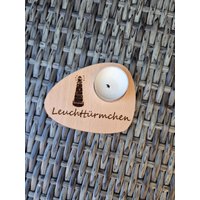 Maritimer Teelichthalter Leuchttürmchen Mit Leuchtturm Kerzenhalter Holzdeko Strand Meer Urlaub See Nordsee Ostsee Für Segler von KunsthandwerkbyAnja