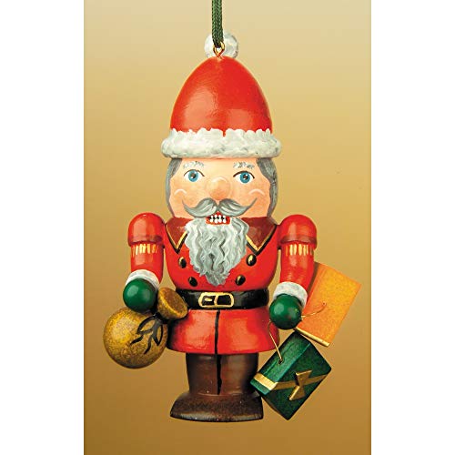 Hubrig-Volkskunst Baumbehang Nussknacker - Weihnachtsmann * Höhe 7cm von Hubrig Volkskunst GmbH