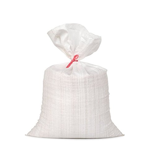 Kunsthandwerkstube 10 Stück PP-Gewebesack- Sandsack weiß 400x600mm von Kunsthandwerkstube