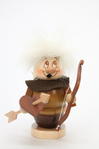 Kunsthandwerkstube Christian Ulbricht Räuchermann Miniwichtel Amor Höhe 12,5 cm von Kunsthandwerkstube