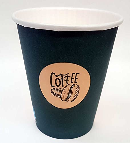 Kunsthandwerkstube Coffee-to-go Kaffeebecher 300ml 12oz Durchmesser 90 mm VE 100 Stück von Kunsthandwerkstube