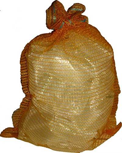 Kunsthandwerkstube Kartoffelsäcke Raschelsäcke 500 x 800 mm goldgelb 25 kg mit Zugband 40 Stück von Kunsthandwerkstube