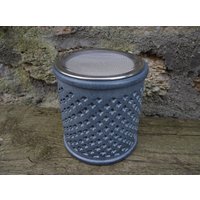 Räucherstövchen Agra Aus Grauem Speckstein Mit 90 Mm Edelstahlsieb von Kunsthandwerkversand