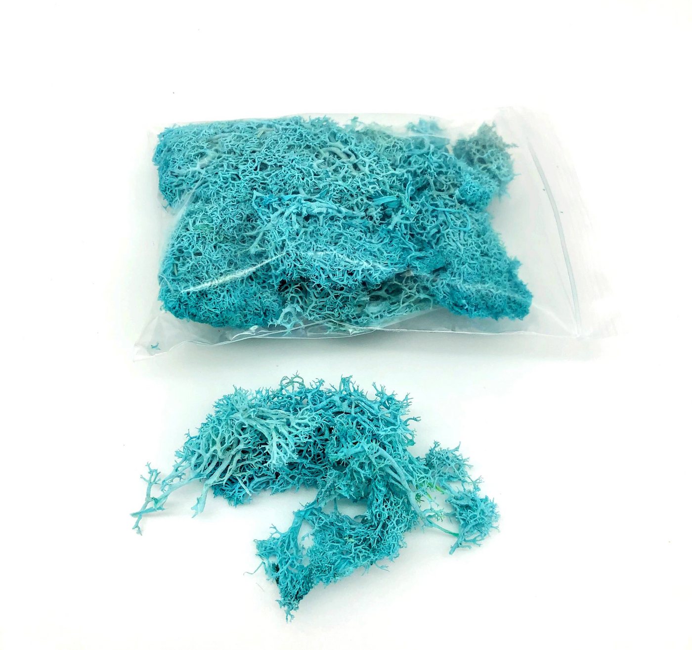 Trockenblume Getrocknetes Moos in verschiedenen Farben - Blau, Kunstharz.Art von Kunstharz.Art