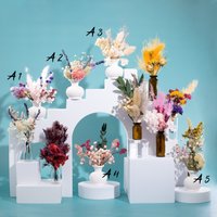 Mini Blumenstrauß Mit Vase Und Geschenkbox - Geschenk Für Geburtstag, Taufe Als Kleines Dankeschön Trockenblumen Dekoration von KunstharzArt