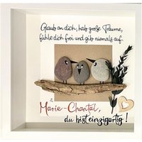 steinbild Familie, Geschenk Zum Einzug, Umzug Personalisierbar, Individuelle Geschenke Nach Wunsch, Einzugsgeschenk, Neue Wohnung von Kunstkraemerin