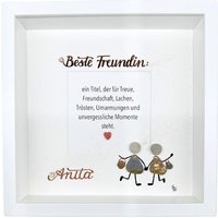 steinbild Freunde, Personalisierbares Geschenk Für Freundin Freund, Bester Freund Beste Freundin, Dankeschön von Kunstkraemerin
