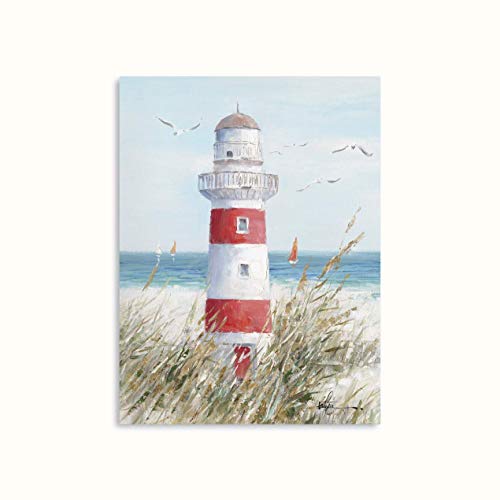 Leuchtturm Leinwand Wand Dekoration Leuchtturm Leinwanddruck - Bilder - Kunstdruck - Leinwand bilder - Wandkunst 30x40 cm von Kunstorner