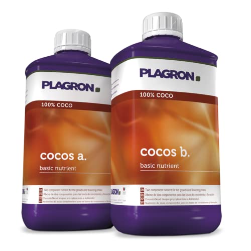 Plagron cocos a&b 1 L 100% cocos basic nutrients Dünger cocosubstrat Wachstum Anzucht Grow Bloom von Kunstrasen