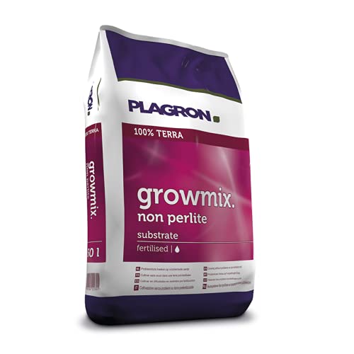 Plagron growmix 50 L 100% Terra substrat ohne perlite Dünger Erde Anzucht Grow Bloom von Kunstrasen