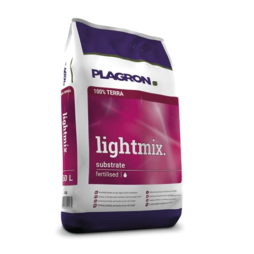 Plagron lightmix 50 L 100% Terra substrat Dünger Erde Anzucht Grow Bloom von Kunstrasen