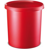 helit Papierkorb Office, 45 Liter, PE, rot von helit