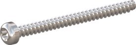 10 Stück Schraube STS-plus KN6039 3.5x40 - T15 A2-1.4567 blank-gebeizt und passiviert von Kunststoffschraube.de