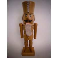 Schöner Vintage Nussknacker "Hauptmann" Mit Bewegl. Armen, Vollholz von KunstundSchund